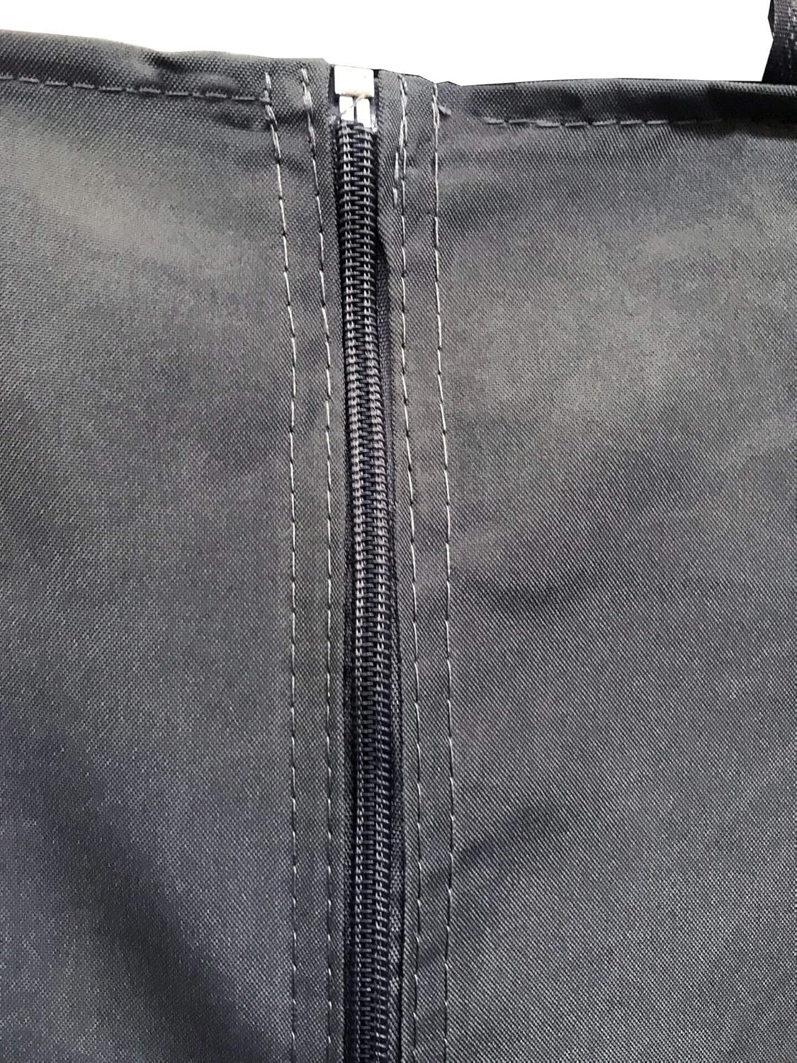 2 Gazebo Side Panels 3x4m Anthracite Polyester w/ Zipper Window