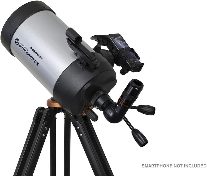 6” Schmidt-Cassegrain Telescope with Smartphone App, Eyepieces & Mount, Silver