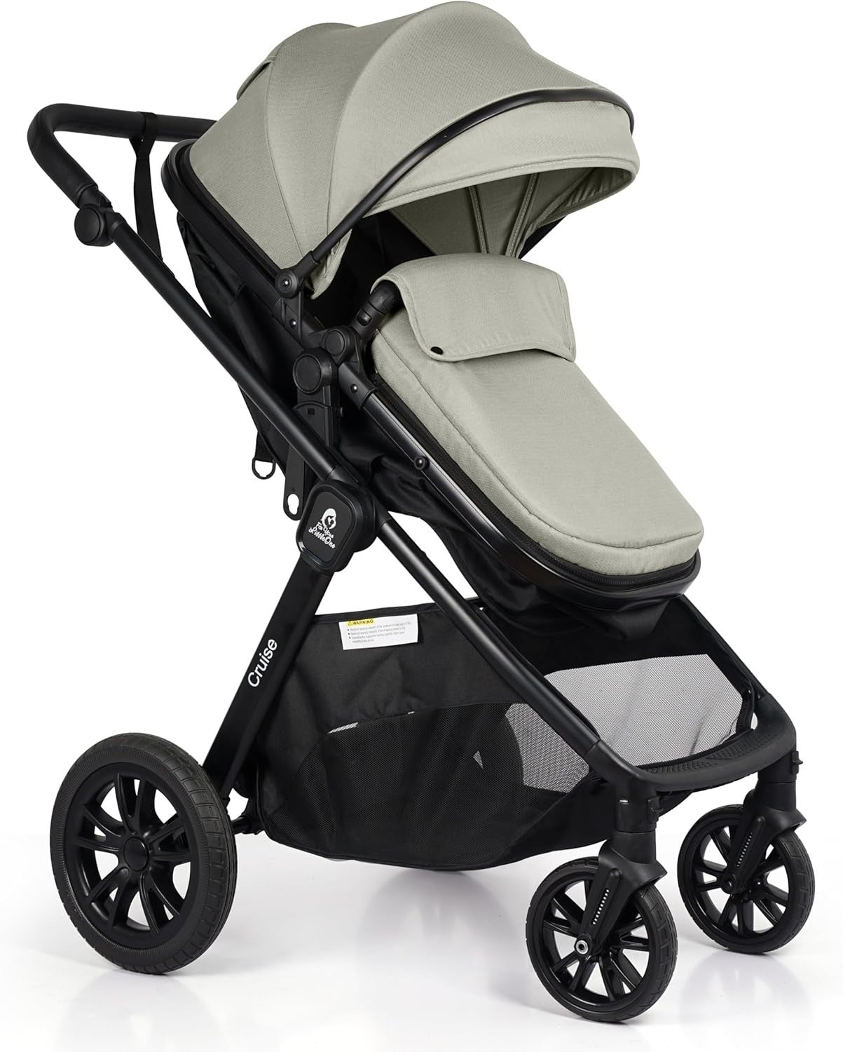 3 in 1 Baby Travel System i-Size Car Seat Pram Stroller Newborn–4Y