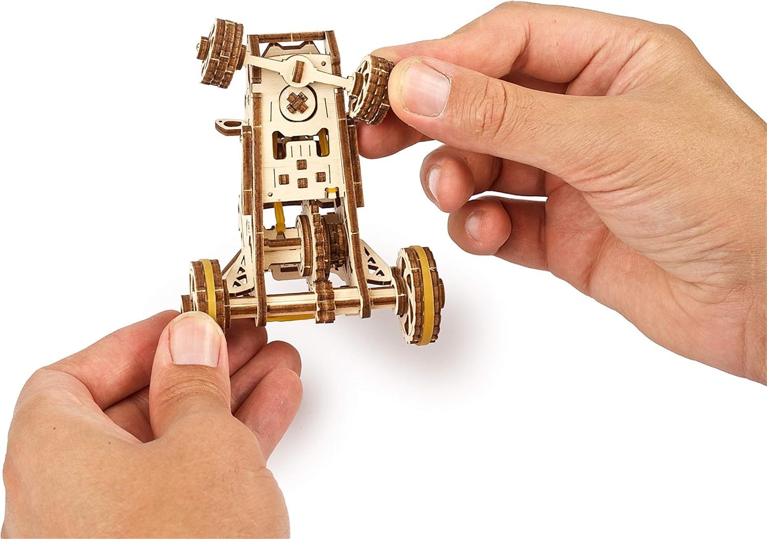 3D Wooden Car Puzzle Kit – DIY Off-Road Racing Buggy with Motor Action