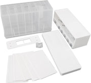 10L Wall Mounted Rice Dispenser 6 Grid Sealed Grain Storage Bin