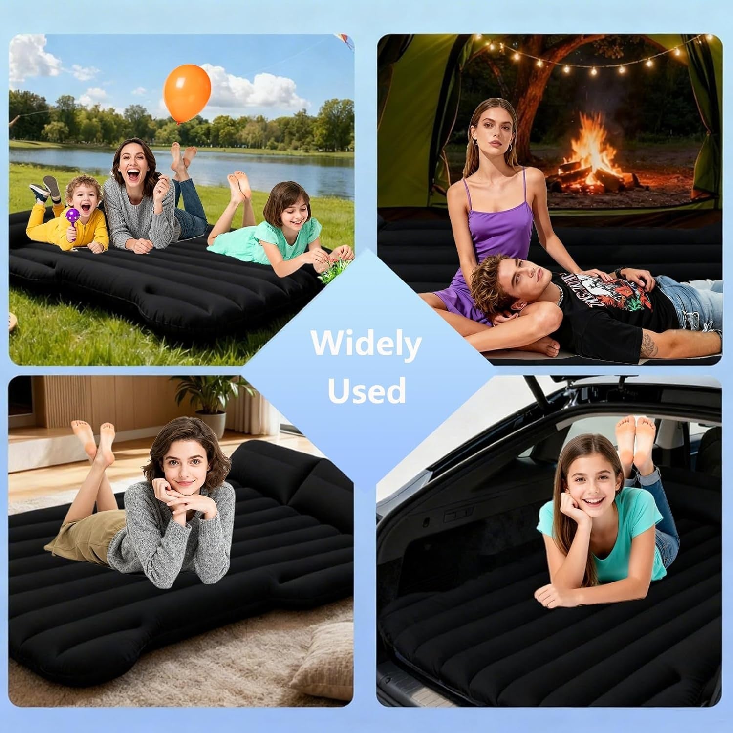 Car Air Mattress for Tesla Model Y SUV RV Inflatable Camping Bed Double