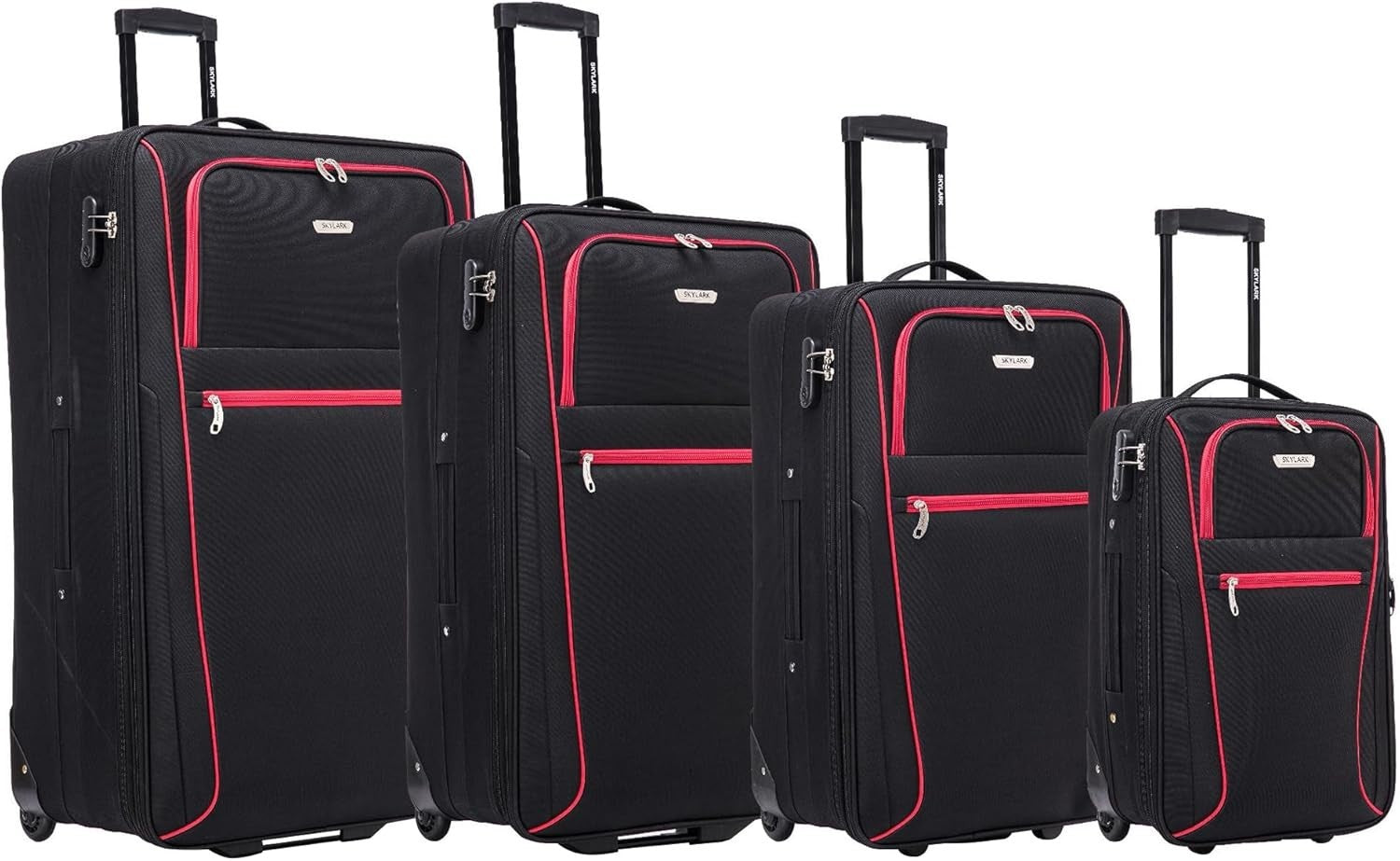 32'' Extra Large Soft Shell Suitcase Expandable Lightweight 2 Wheel Lock