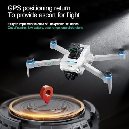 GPS Drone 4K for Adults, 60 Min Flight, 3 Batteries, Obstacle Avoidance