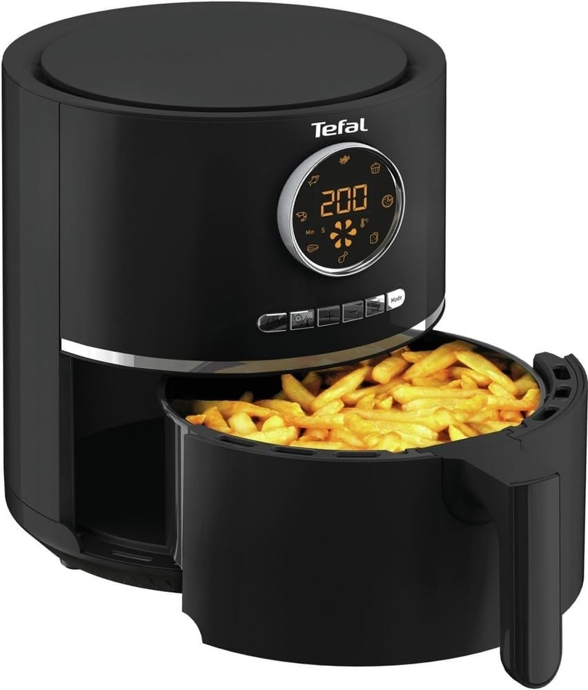 Digital Hot Air Fryer Automatic Shut-Off Bake Roast Broil Compact Countertop