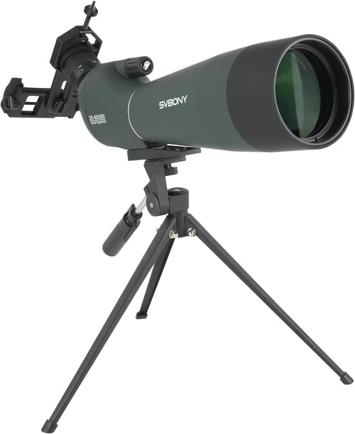 20-60x80 Spotting Scope HD FMC Waterproof Tripod Phone Adapter