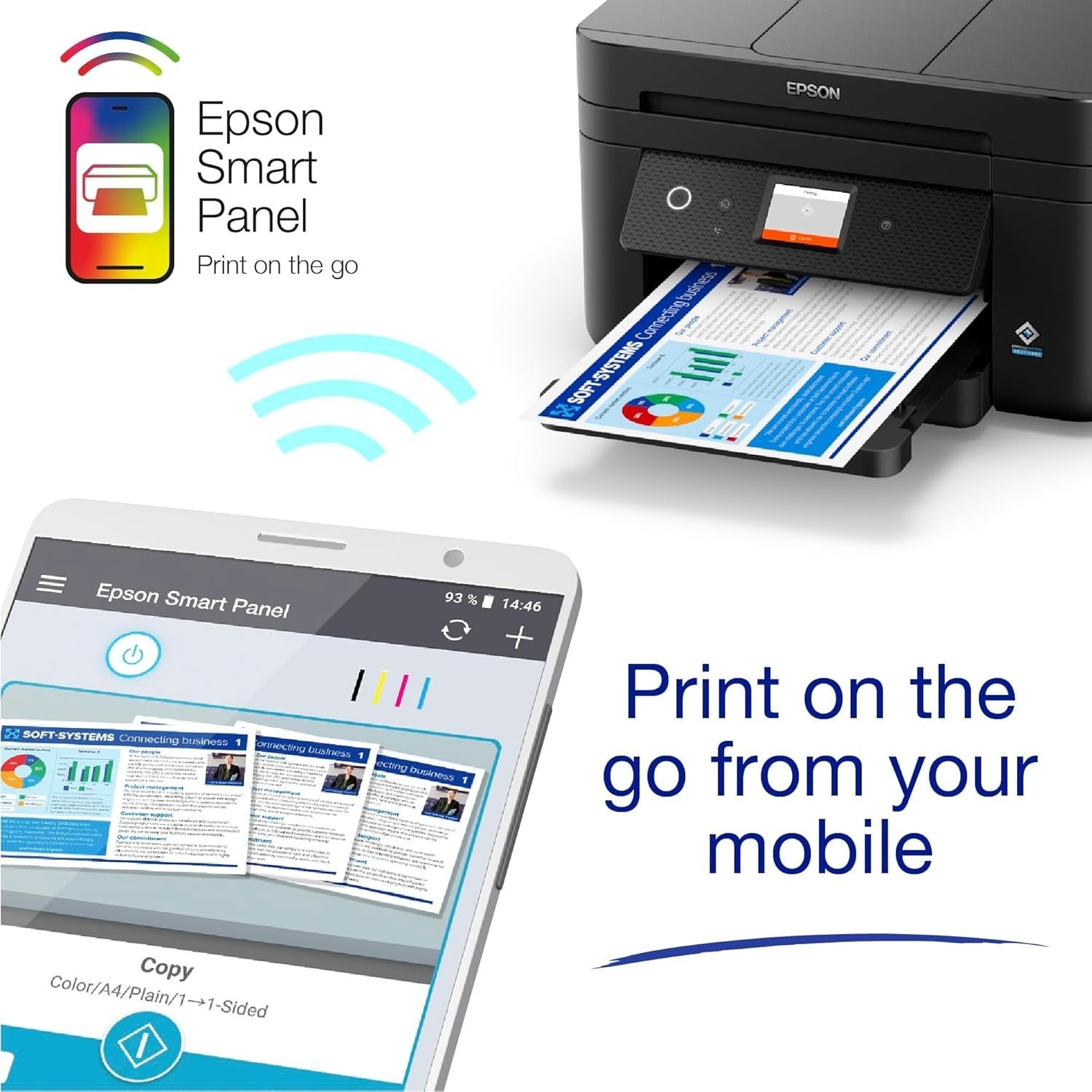 A4 Colour Wireless Multifunction Inkjet Printer with Duplex & ADF