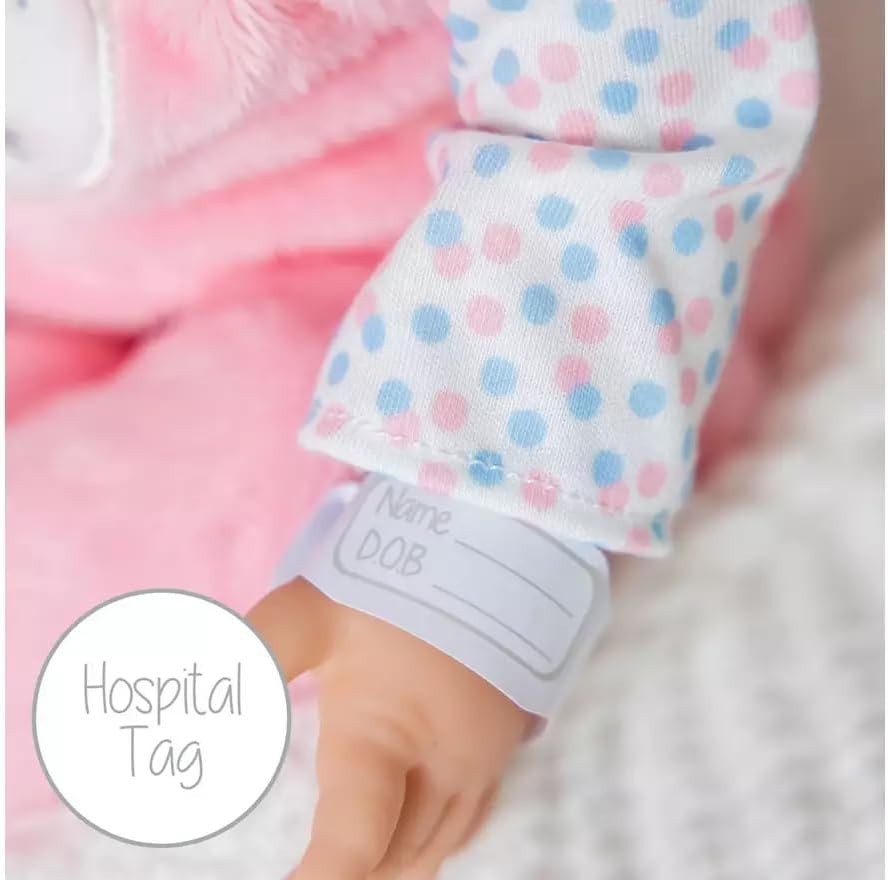 Soft Baby Doll Bunny Outfit Feed & Play Set Birth Certificate