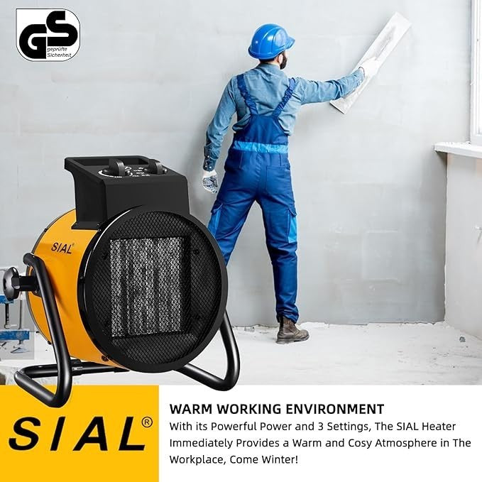 5kW Portable Electric Heater Energy Efficient Indoor Outdoor