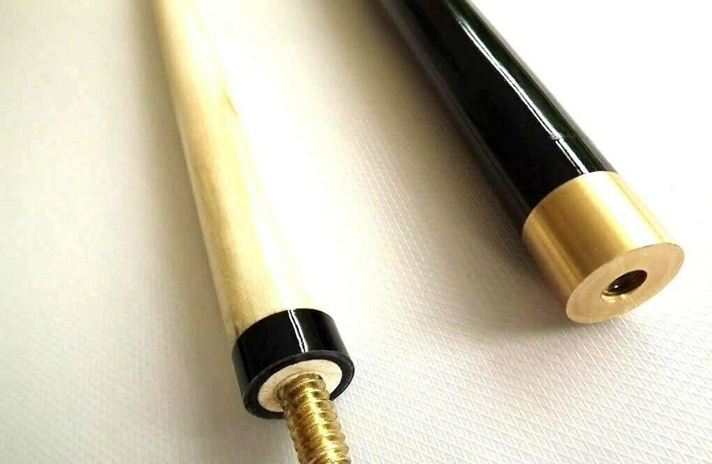 57" 2 Piece Pool Snooker Cue Brass Joint 11mm Tip Soft Case