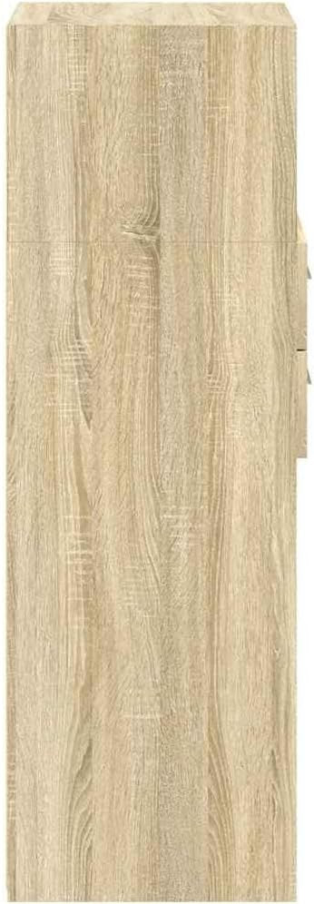 Moisture Resistant Sonoma Oak Storage Cabinet with Drawer & Shelves