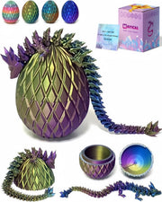 3D Printed Crystal Dragon Egg Fidget Toy 12in Fantasy Gift Set
