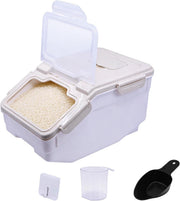 5kg Airtight Rice Storage Container Pest Proof w Wheels & Scoop