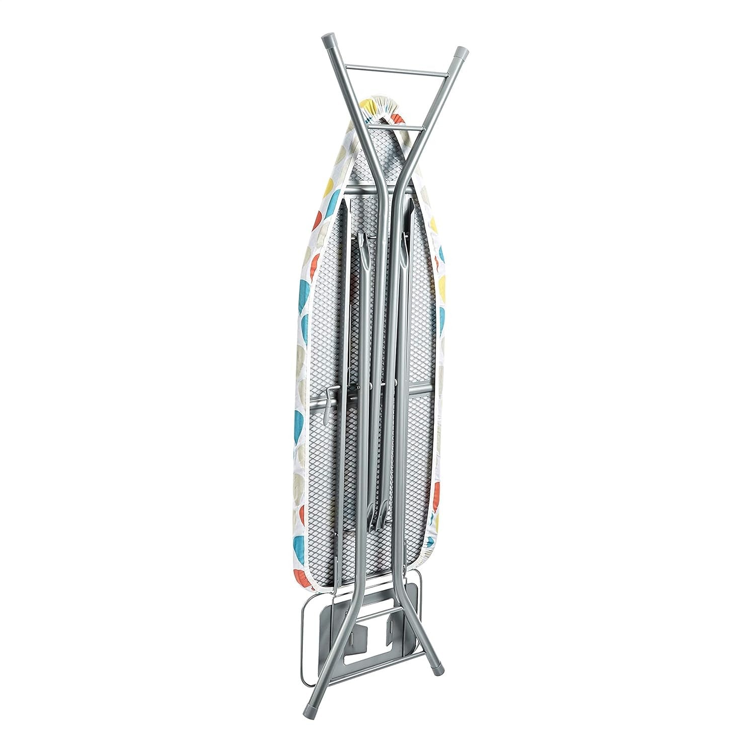 Large Ironing Board Adjustable Height Foldable H-Frame Steel 122x43cm