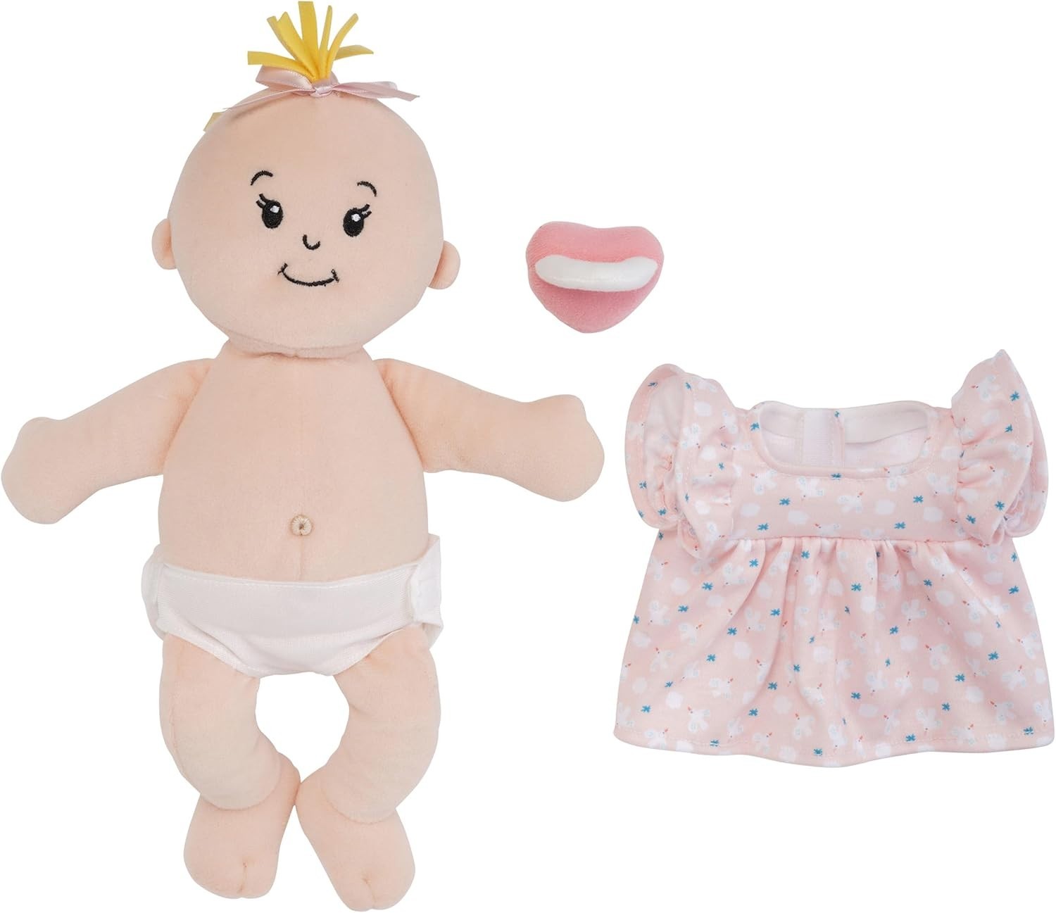 12in Soft Baby Doll Magnetic Pacifier Removable Outfit First Doll Toddler