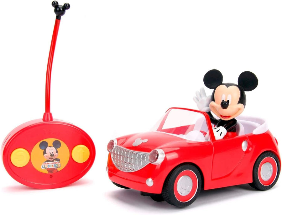 1:24 Mickey Mouse RC Roadster Car in Red – Easy Remote Control Toy for Kids