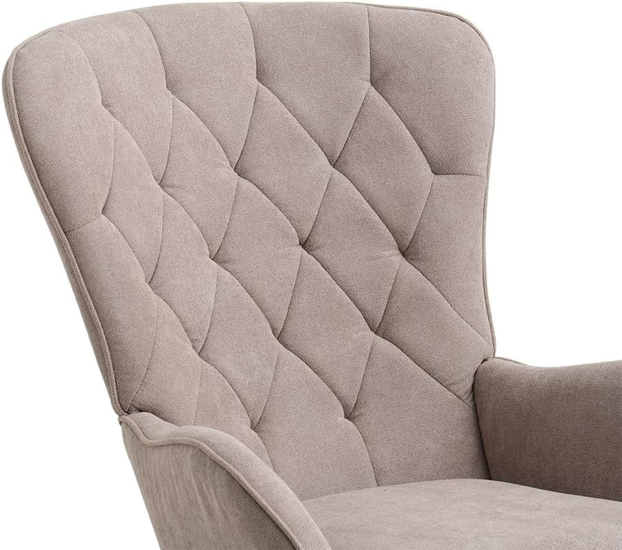 High Back Rocking Chair with Soft Cushion, Stylish Design & Easy Relaxation