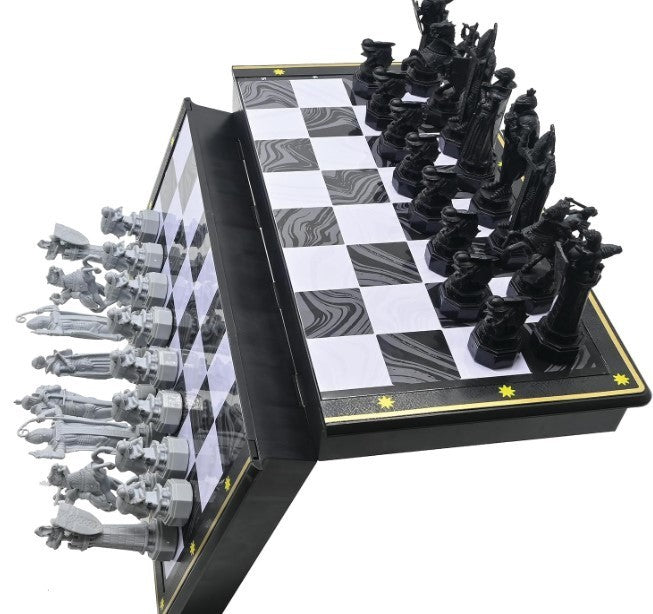 Magnetic Foldable Chess Set | 32 Piece Family Strategy Game | Portable Board