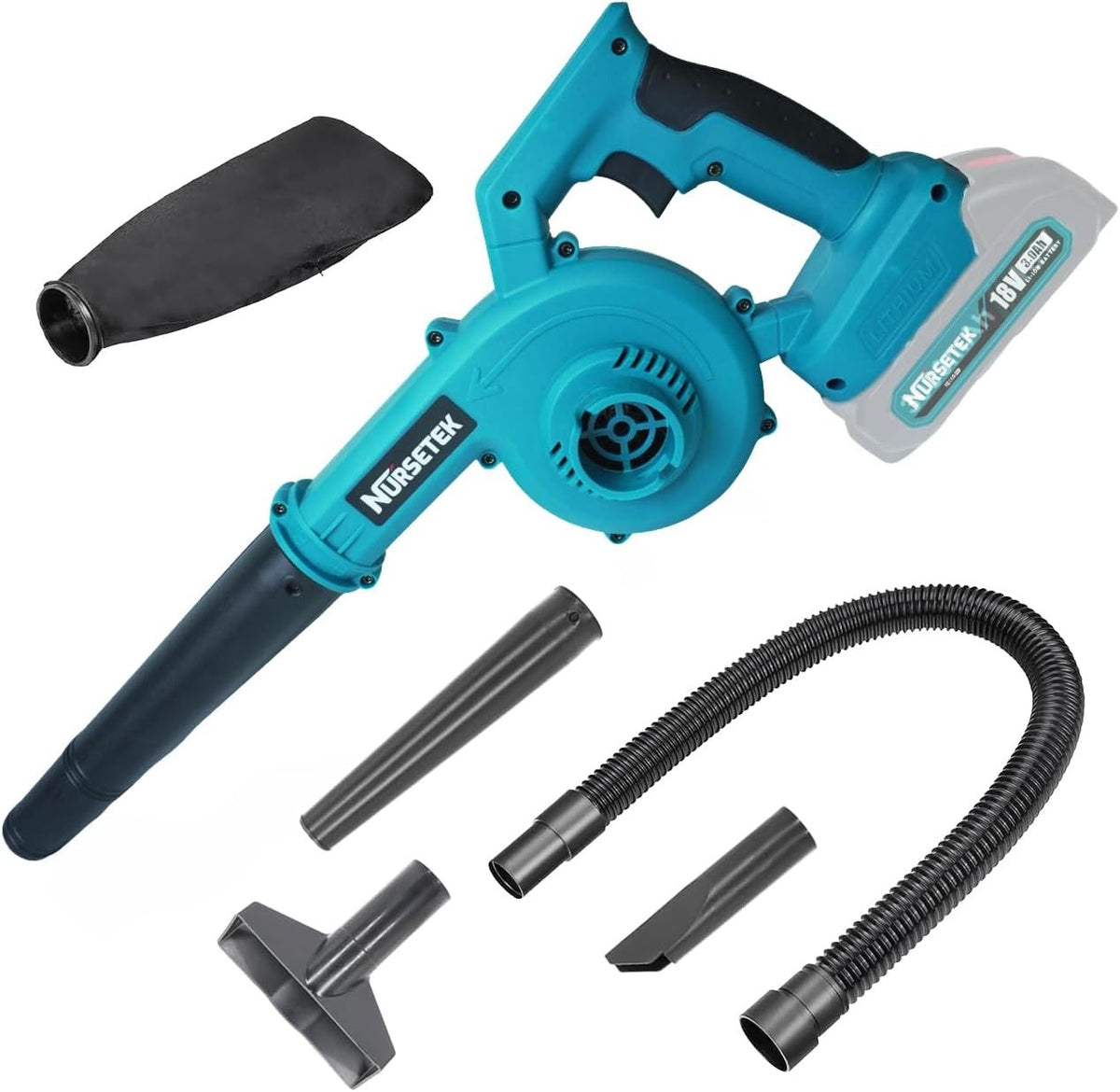 Cordless Leaf Blower Vacuum 18V Lightweight Mini Handheld Garden Cleaner