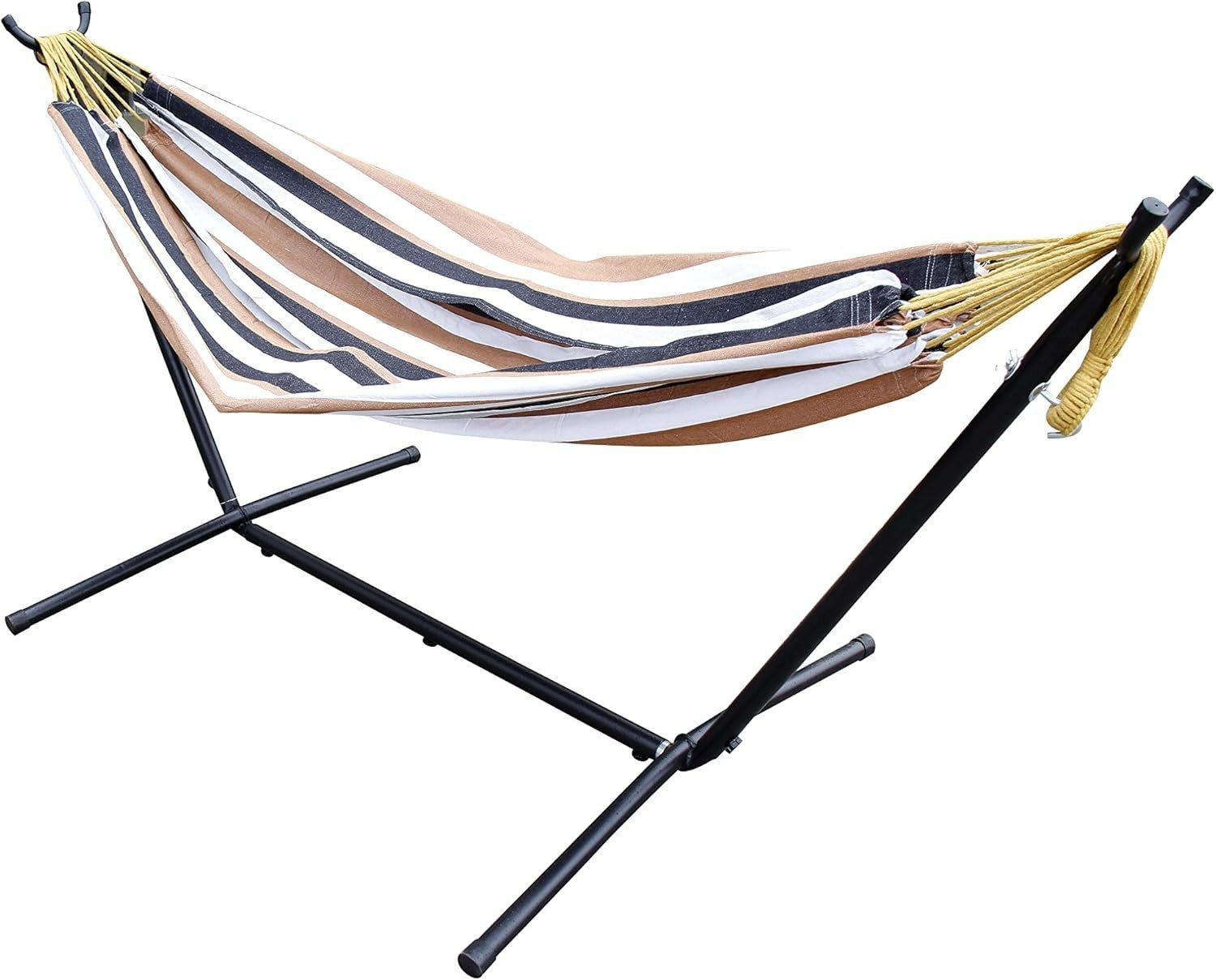 Heavy Duty Hammock with Stand 200kg Capacity Indoor Outdoor Garden Bed