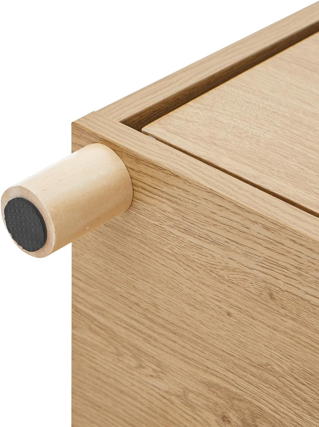 Compact Wooden Shoe Storage Bench with Flip Drawer & Padded Seat 60x24x50cm