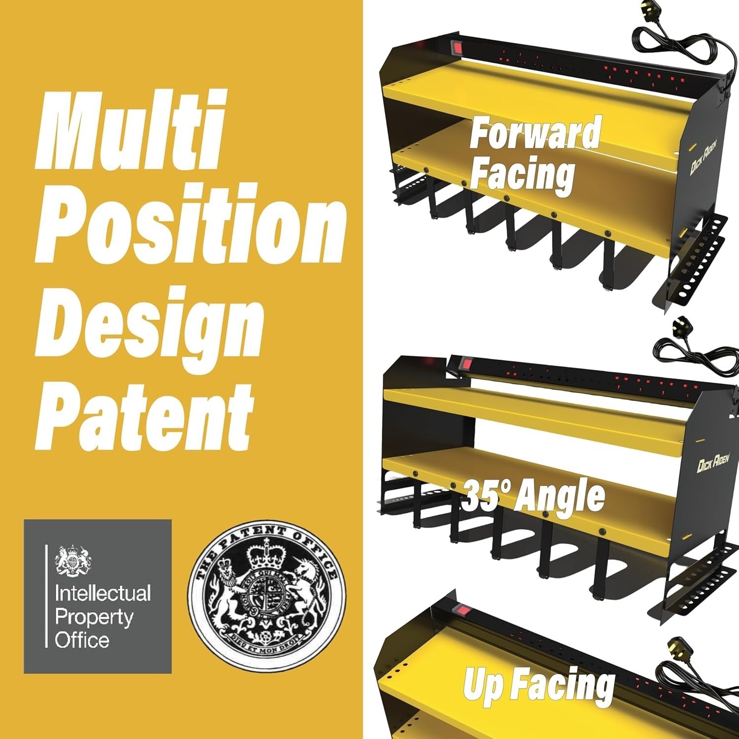 Heavy Duty Power Tool Organizer Wall Rack Charging Station 6 Slot Steel