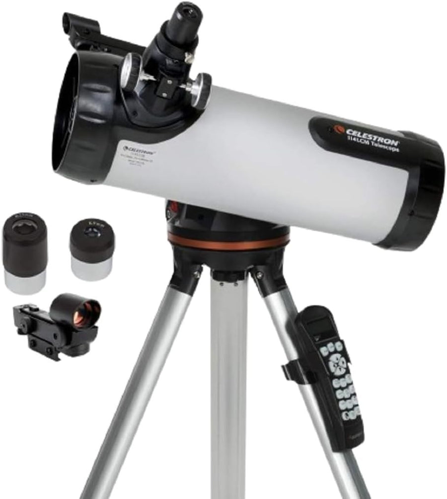 Silver 114mm Computerised Reflector Telescope with Tripod & GoTo