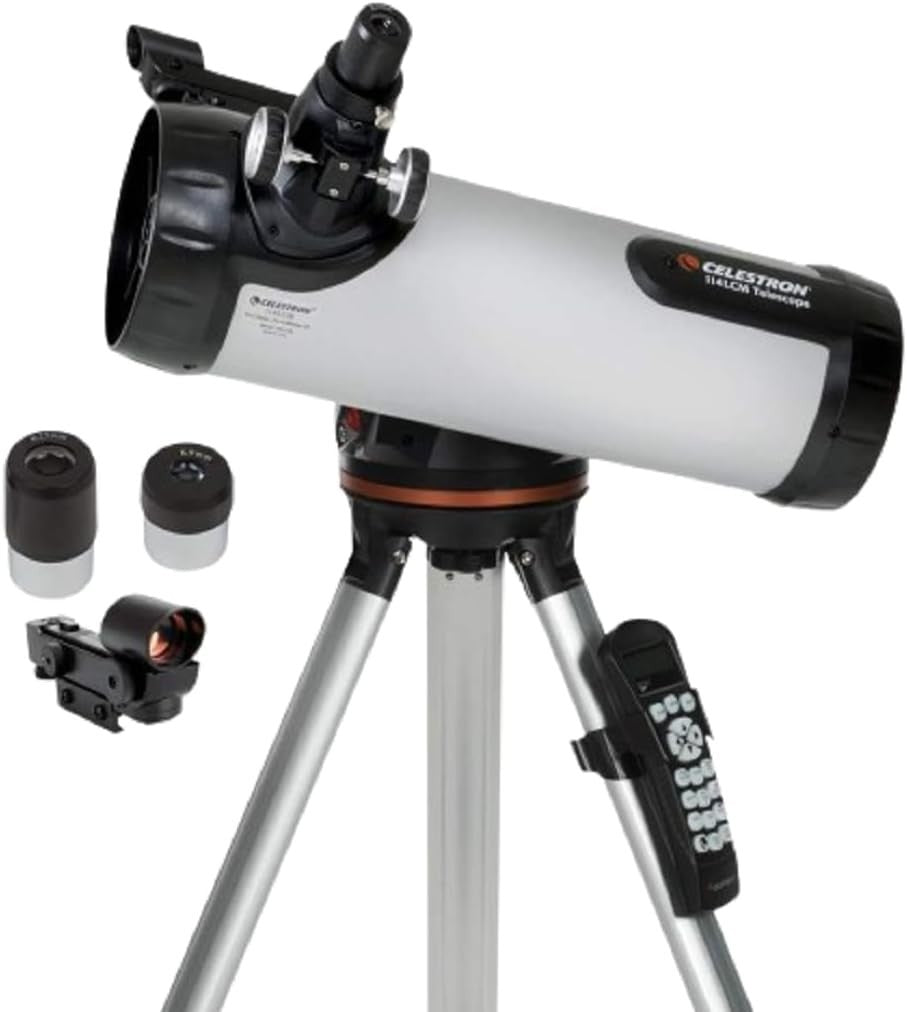 Silver 114mm Computerised Reflector Telescope with Tripod & GoTo