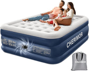 Queen Air Bed with Built-In Pump, Quick Inflate, Leakproof, 800lb Capacity