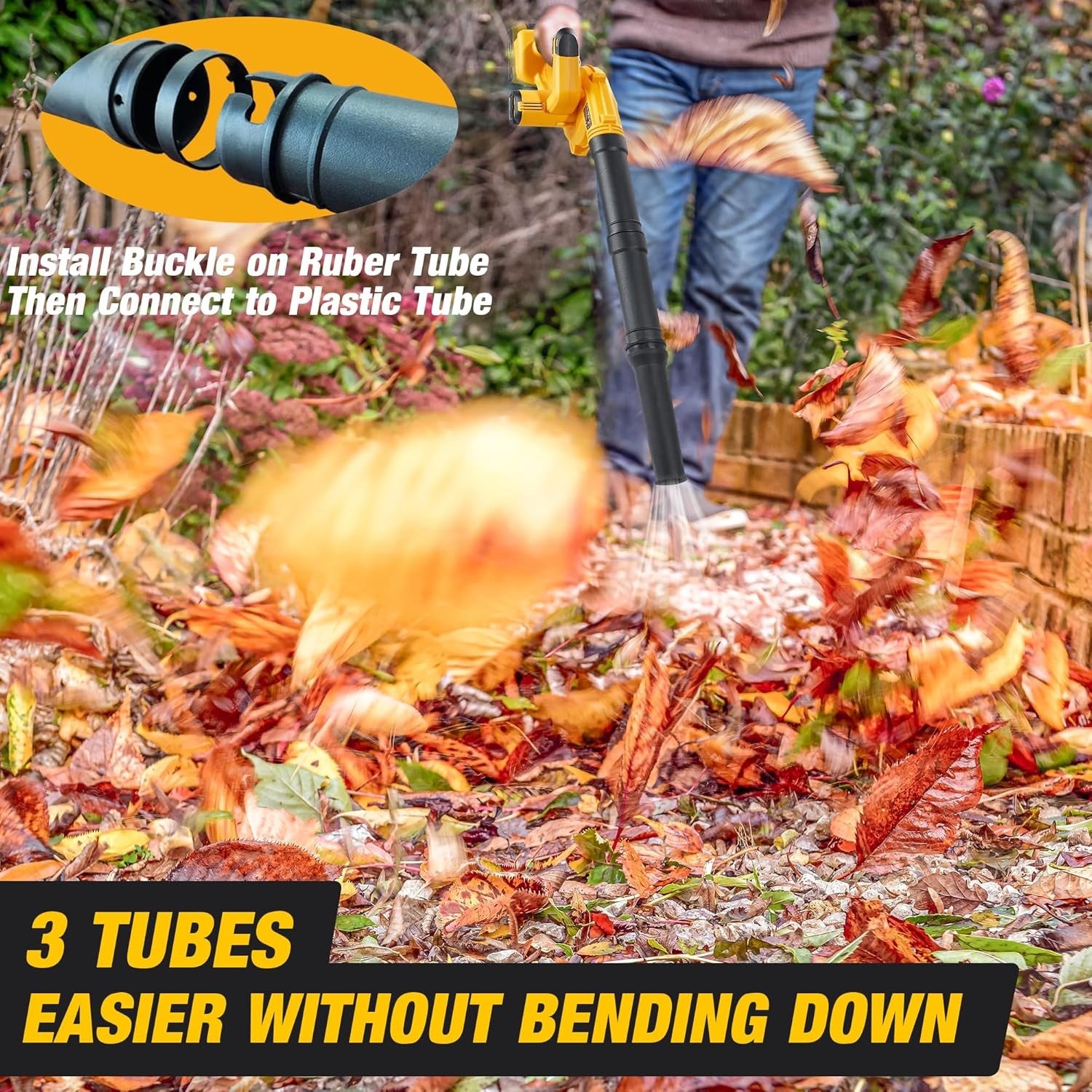 20V Cordless Leaf Blower Vacuum 2-in-1 Brushless 180MPH Variable Speed