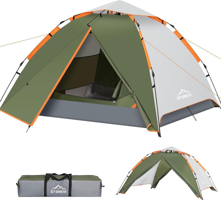 3 Man Instant Pop Up Camping Tent Waterproof Double Layer