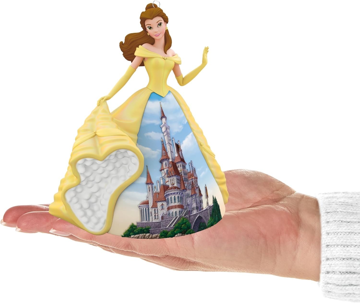 Disney Princess Belle Ornament Beauty & Castle Hanging Figure Gift Decor