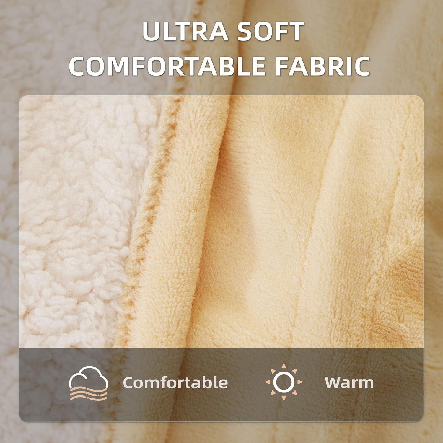 Electric Heated Throw Blanket 130x160cm 6 Heat Timer Washable Sofa Bed
