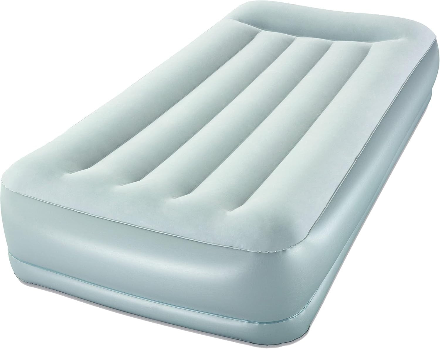 Inflatable Single Airbed with Built-In Pillow & Pump – Camping, Guest Bed