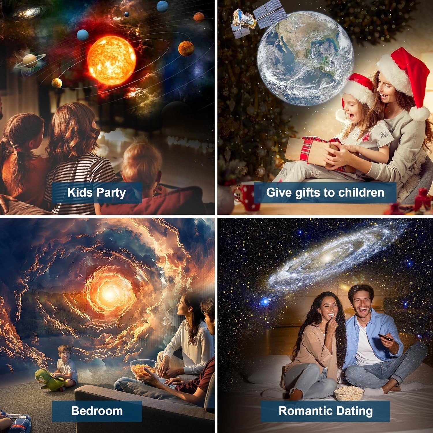 Planetarium Star Projector 13 in 1 Galaxy Nebula Night Light 360°