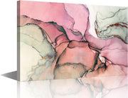 Large Abstract Pink Canvas Wall Art 90x60cm Framed Print