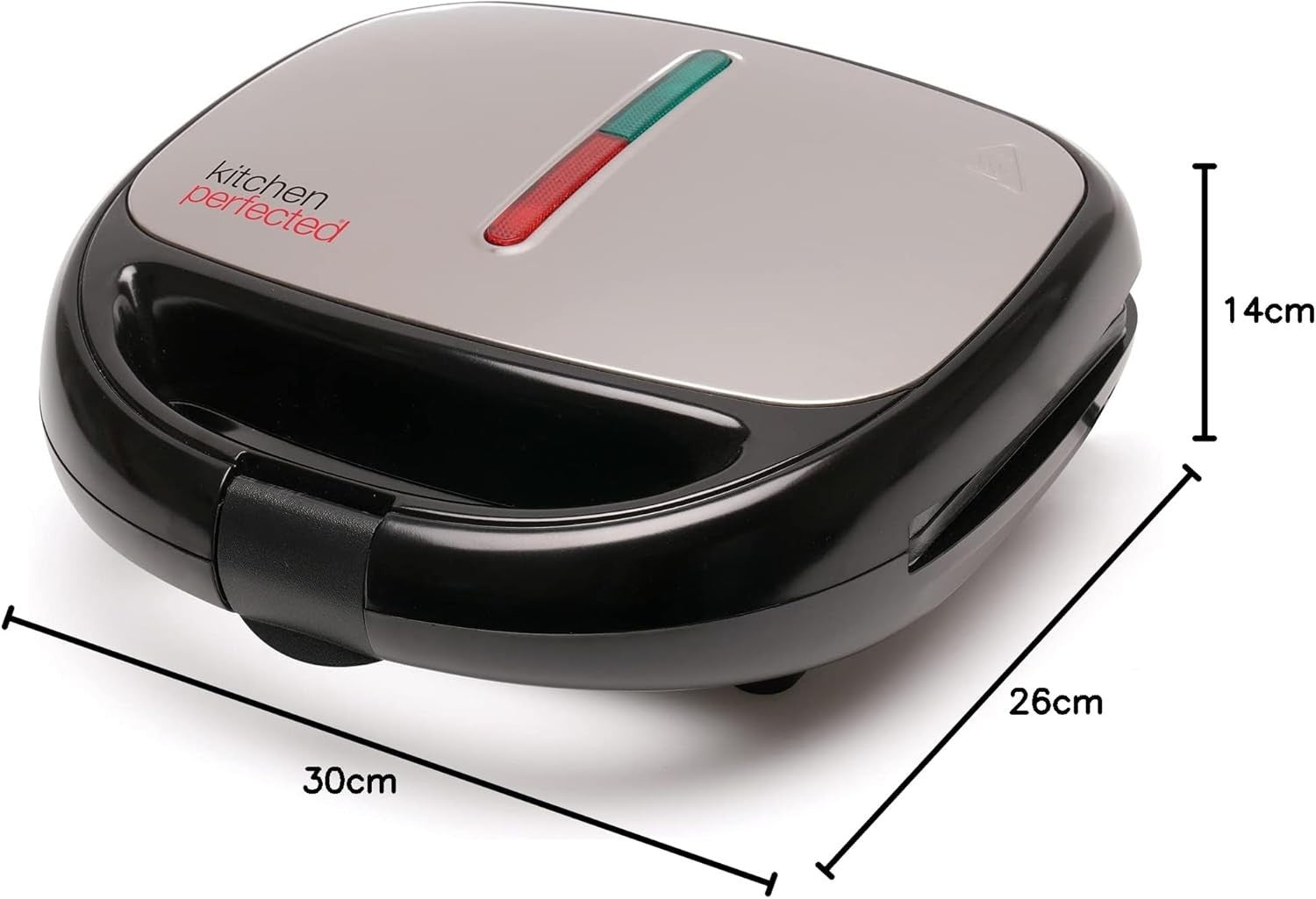 4-in-1 Snack Maker Toasties Waffles Omelettes Paninis Non-Stick Plates