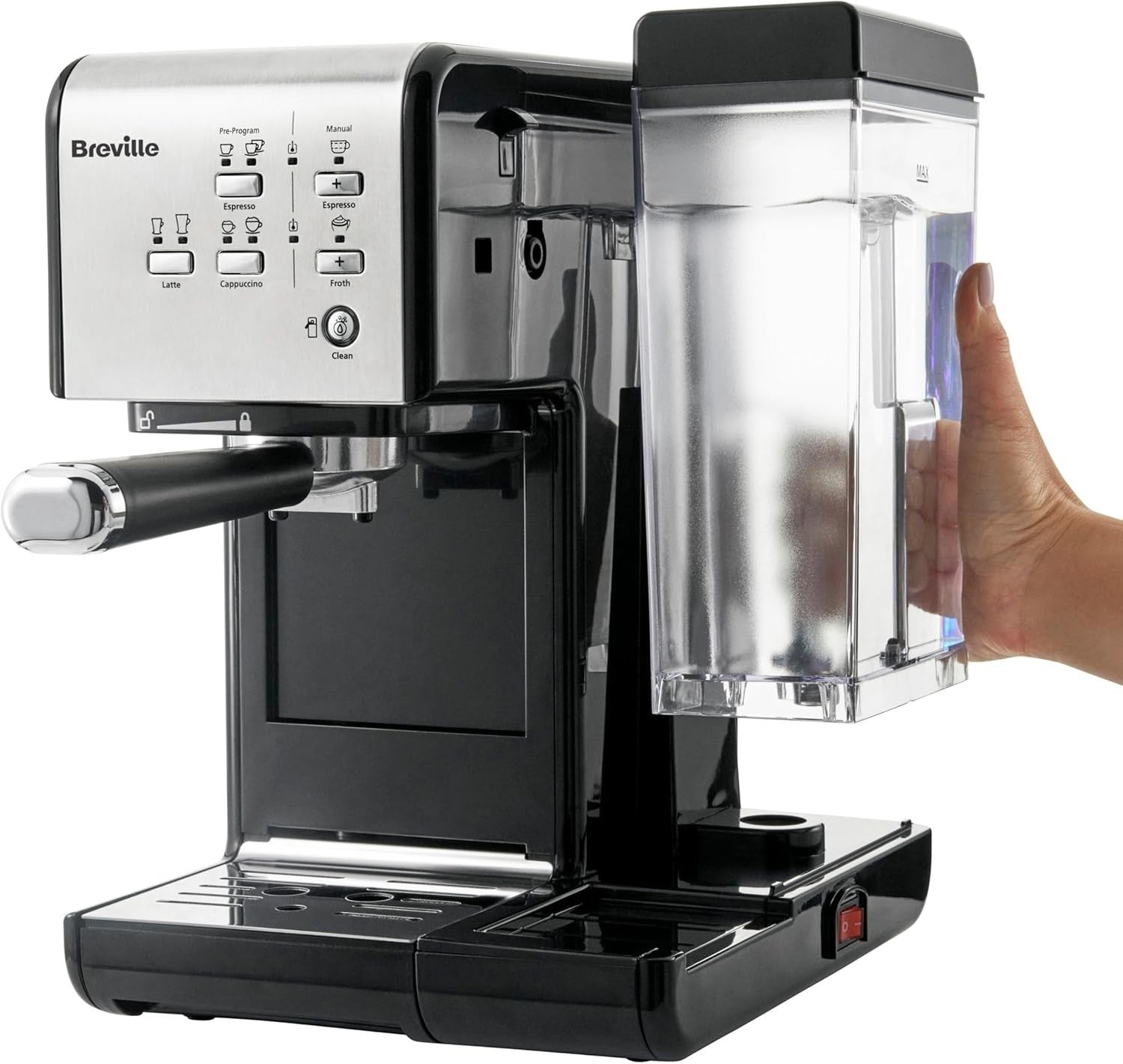 Espresso Coffee Machine | 19 Bar Italian Pump | Automatic Milk Frother | 1.4L