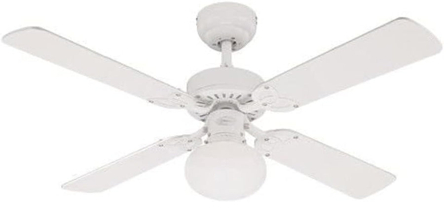 Westinghouse Vegas 105CM Ceiling Fan with Light White 3-Speed Reversible Blades