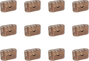 8-Compartment Rose Gold Desk Organiser with Drawer – Pen & Stationery Tidy