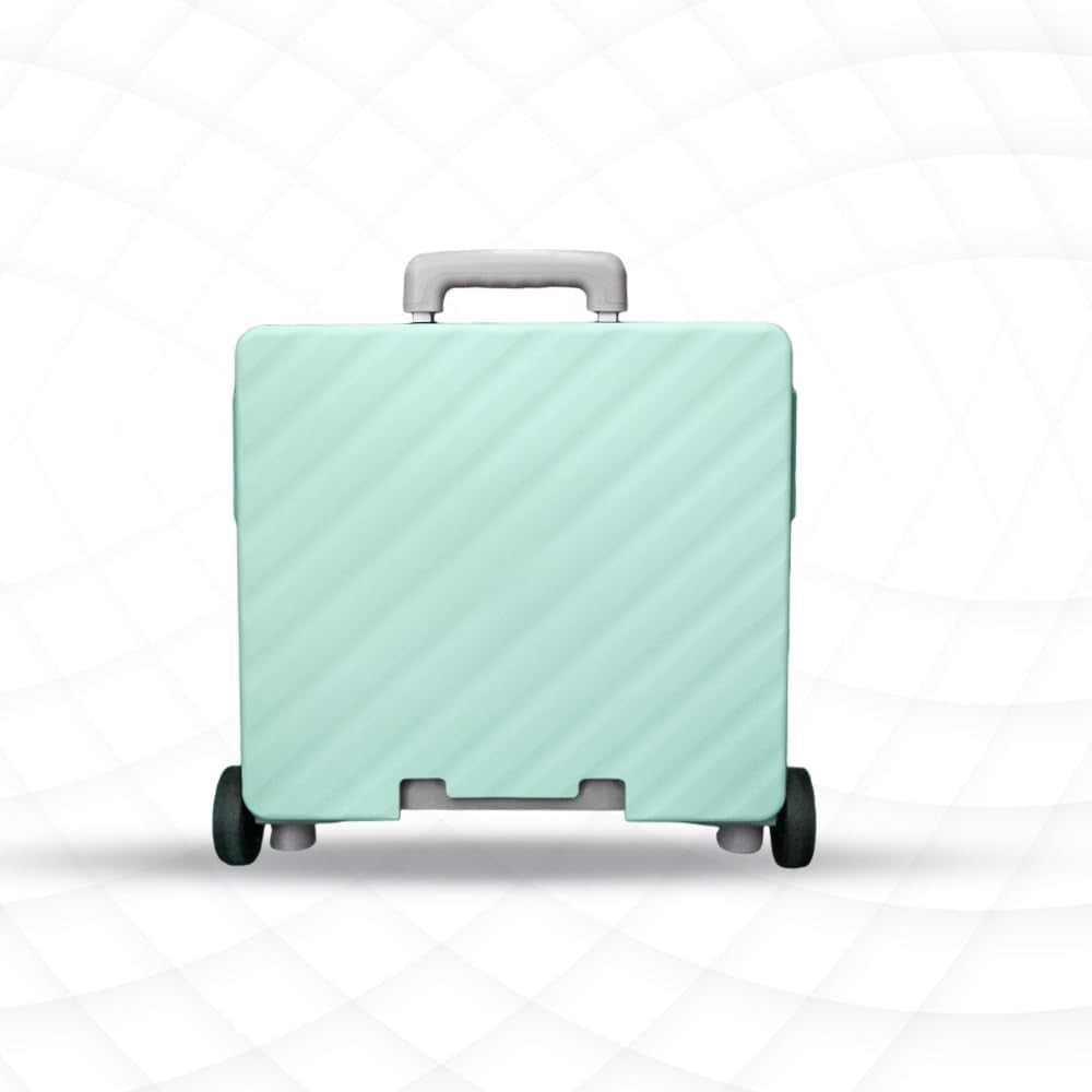 50L Foldable Shopping Trolley Cart with 2 Wheels & Telescopic Handle