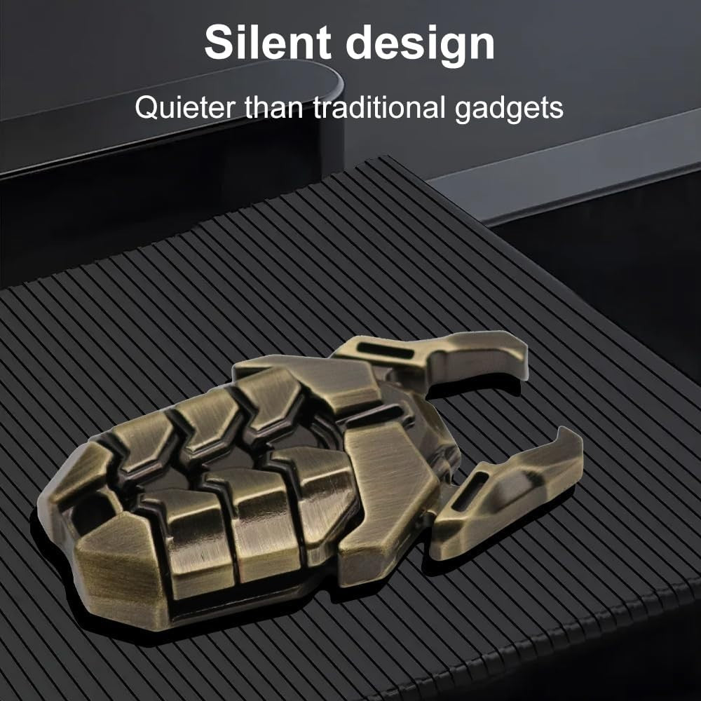 Metal Cockroach Fidget Slider Magnetic Push Card Stress Relief EDC Toy