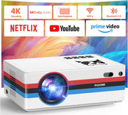 Smart 1080P Projector 25000 Lumens WiFi Bluetooth 4K Apps