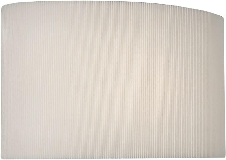 Modern Chrome Table Lamp with Cream Pleated Shade & Inline Switch