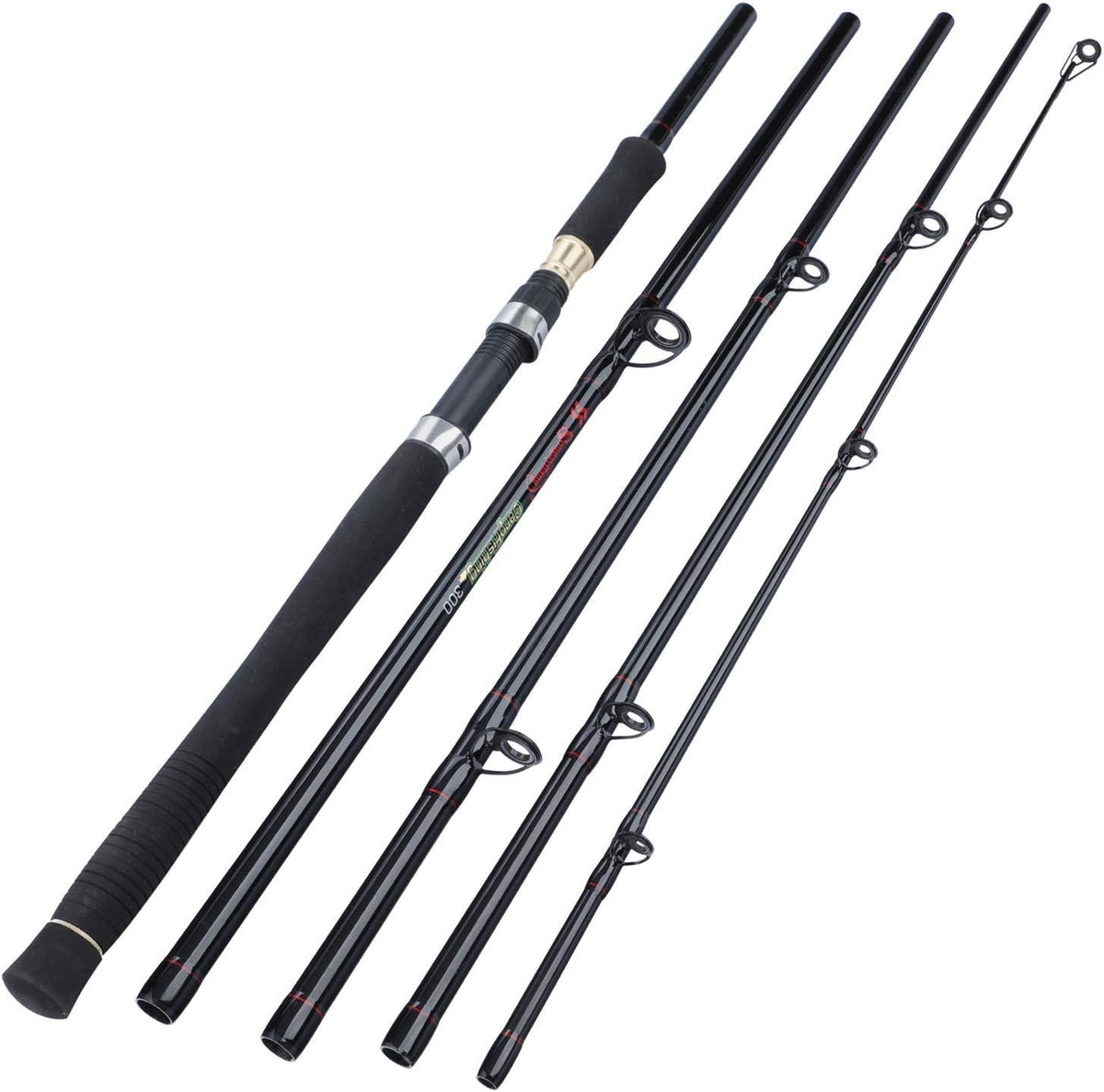 3m 5-Section Carbon Fiber Carp Rod | Portable Travel Spinning Fishing Gear