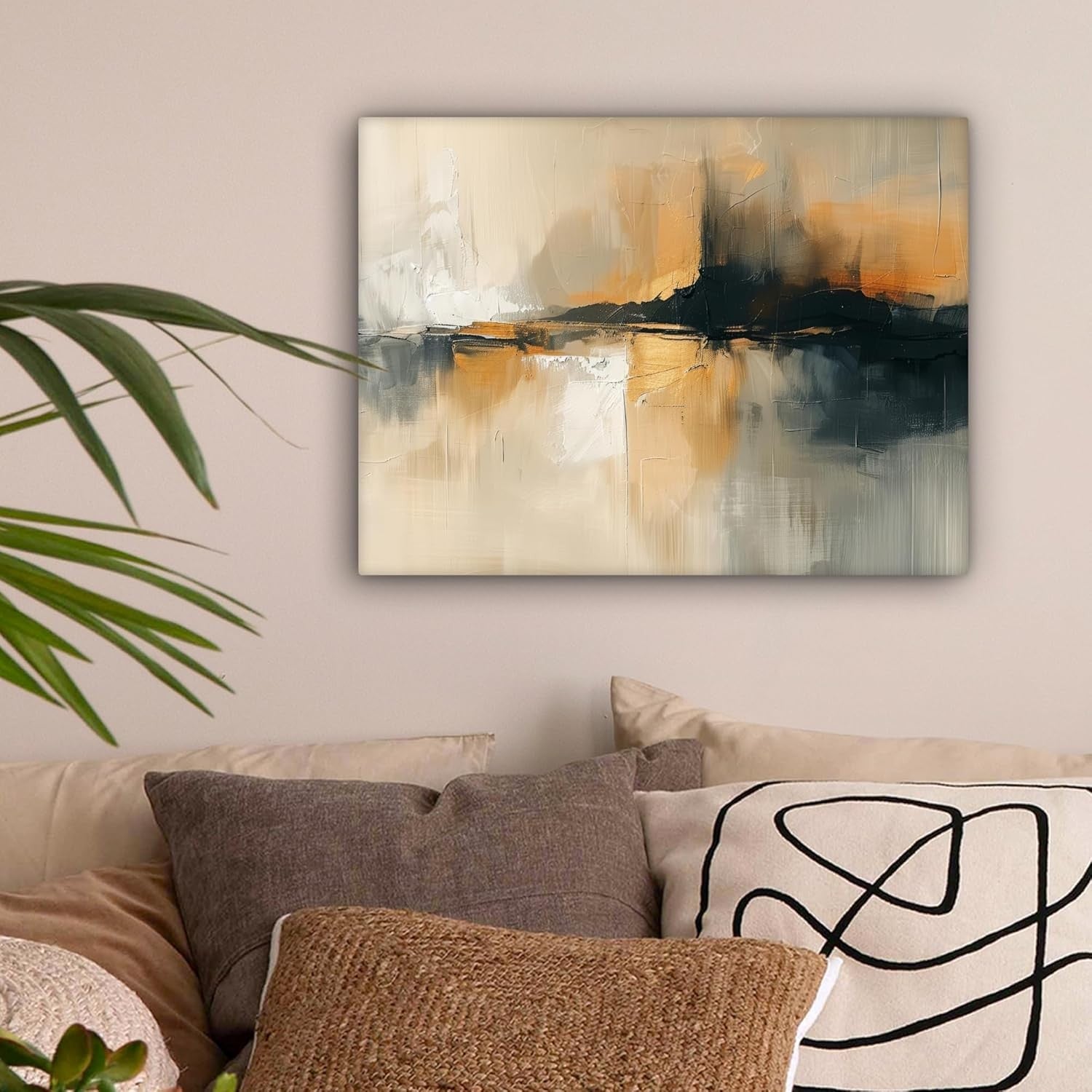 Abstract Canvas Wall Art 40x30cm Modern Framed Living Room Print