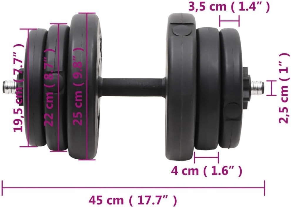 40KG Adjustable Dumbbells Set Home Gym Weight Lifting Training Weights