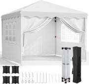 3x3M Gazebo With Sides Waterproof Garden Party Tent UV50+ 420D Oxford