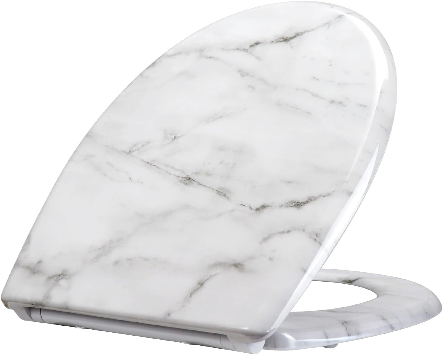 Soft Close Toilet Seat Duroplast Quick Release Top Fixing 45x37cm