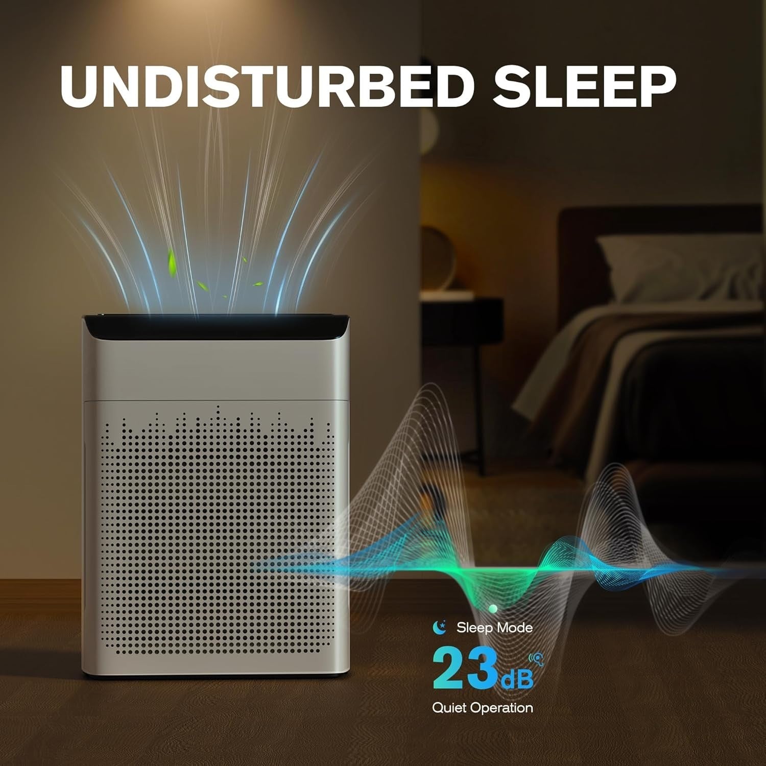 Large Room Smart Air Purifier 1690ft² HEPA WiFi Alexa PM2.5
